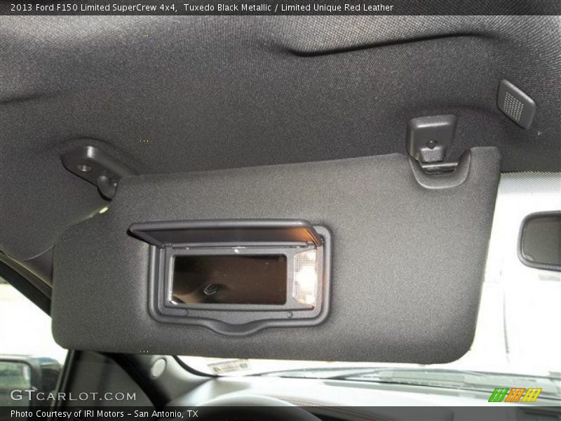 Tuxedo Black Metallic / Limited Unique Red Leather 2013 Ford F150 Limited SuperCrew 4x4