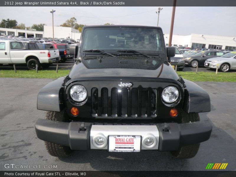 Black / Black/Dark Saddle 2012 Jeep Wrangler Unlimited Sahara 4x4