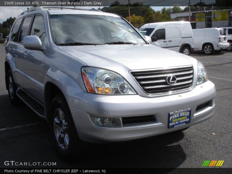 Titanium Silver Metallic / Dark Gray 2008 Lexus GX 470