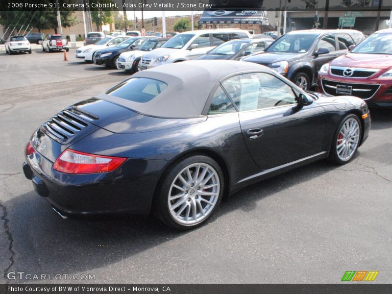 Atlas Grey Metallic / Stone Grey 2006 Porsche 911 Carrera S Cabriolet
