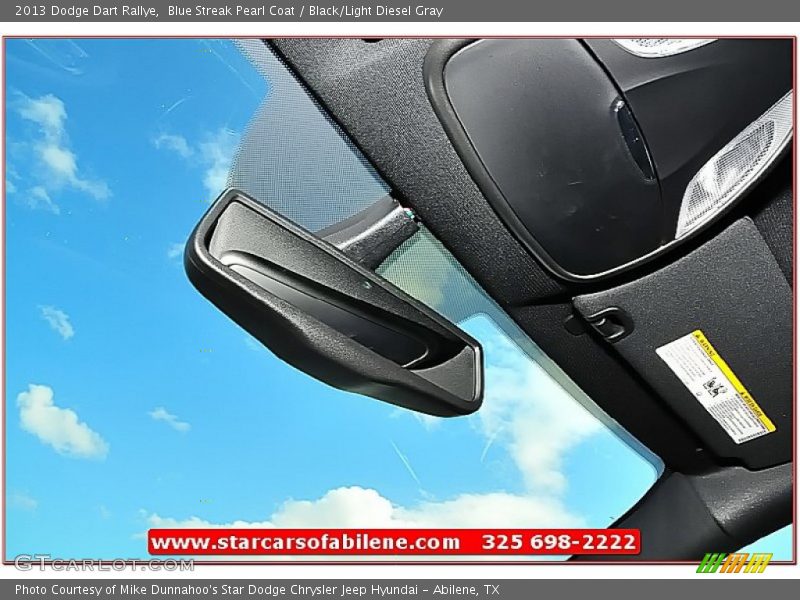 Blue Streak Pearl Coat / Black/Light Diesel Gray 2013 Dodge Dart Rallye