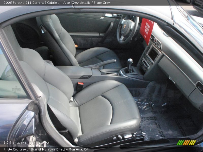 Atlas Grey Metallic / Stone Grey 2006 Porsche 911 Carrera S Cabriolet