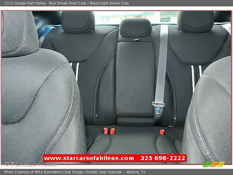 Blue Streak Pearl Coat / Black/Light Diesel Gray 2013 Dodge Dart Rallye