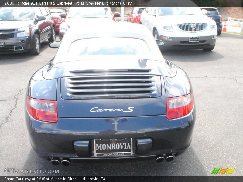 Atlas Grey Metallic / Stone Grey 2006 Porsche 911 Carrera S Cabriolet