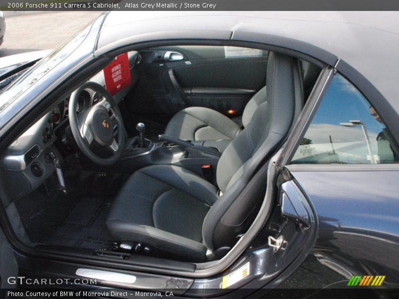 Atlas Grey Metallic / Stone Grey 2006 Porsche 911 Carrera S Cabriolet