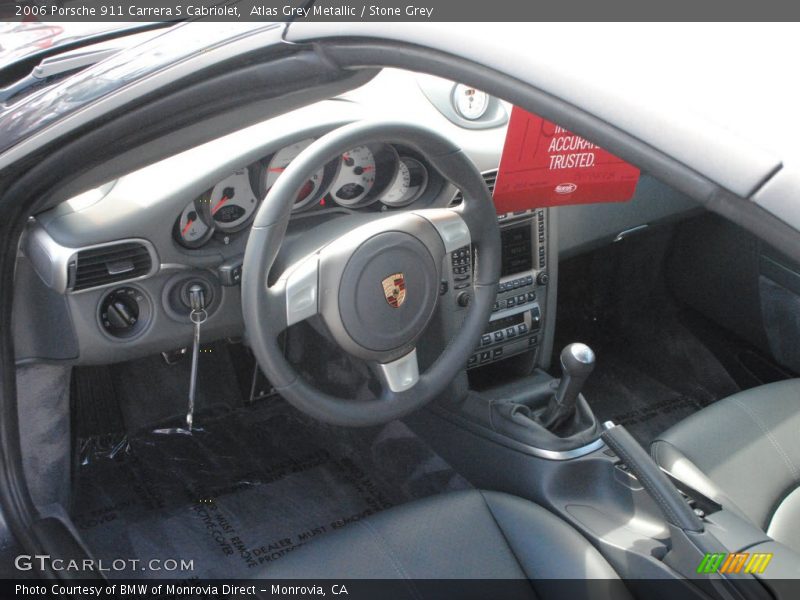 Atlas Grey Metallic / Stone Grey 2006 Porsche 911 Carrera S Cabriolet