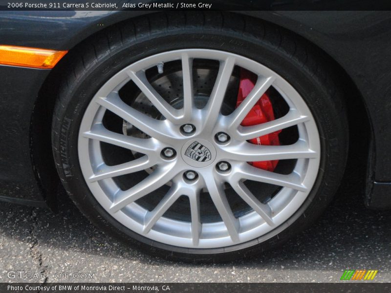 Atlas Grey Metallic / Stone Grey 2006 Porsche 911 Carrera S Cabriolet
