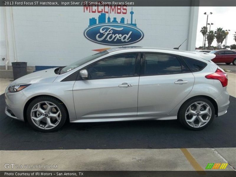 Ingot Silver / ST Smoke Storm Recaro Seats 2013 Ford Focus ST Hatchback