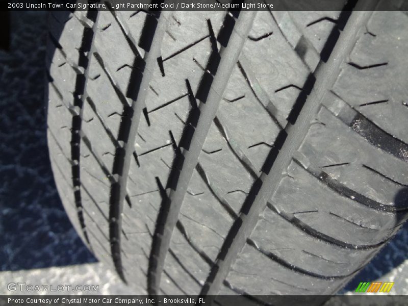 Light Parchment Gold / Dark Stone/Medium Light Stone 2003 Lincoln Town Car Signature