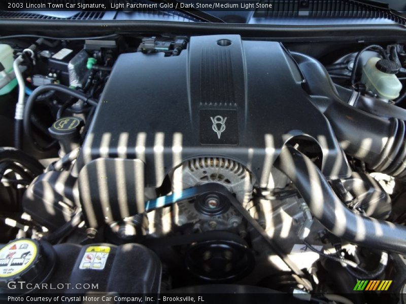 Light Parchment Gold / Dark Stone/Medium Light Stone 2003 Lincoln Town Car Signature