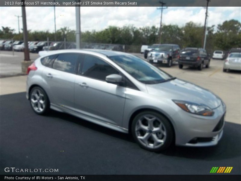 Ingot Silver / ST Smoke Storm Recaro Seats 2013 Ford Focus ST Hatchback