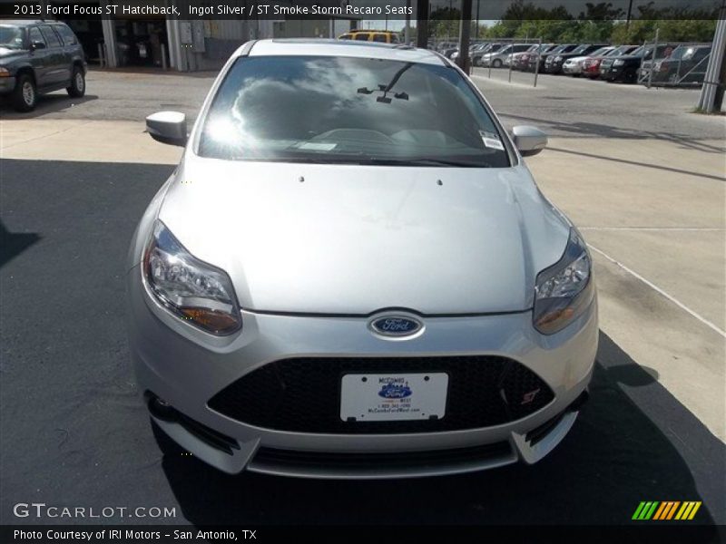 Ingot Silver / ST Smoke Storm Recaro Seats 2013 Ford Focus ST Hatchback