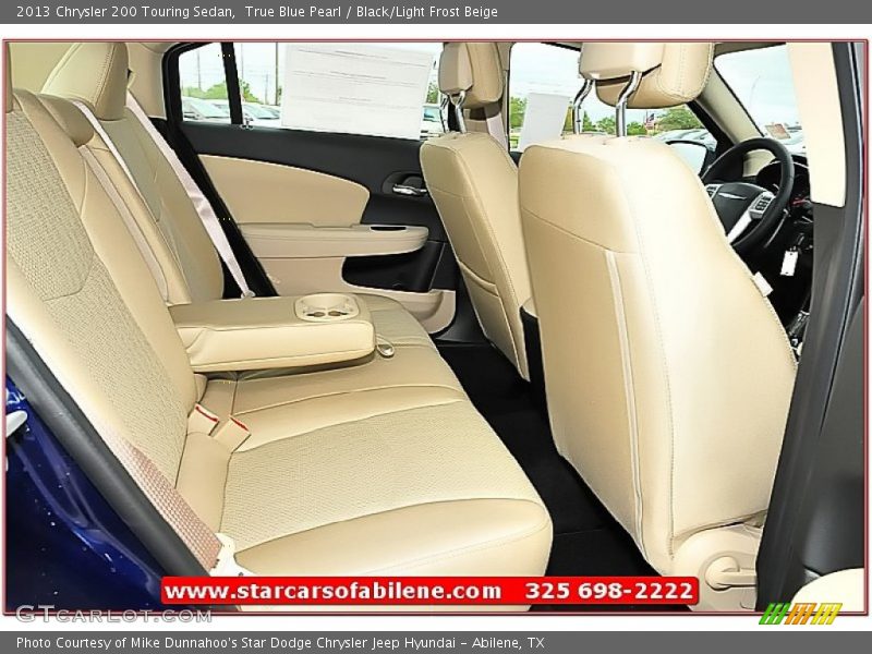 True Blue Pearl / Black/Light Frost Beige 2013 Chrysler 200 Touring Sedan