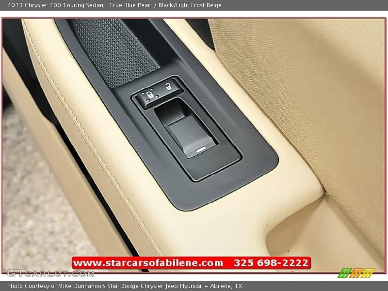 True Blue Pearl / Black/Light Frost Beige 2013 Chrysler 200 Touring Sedan