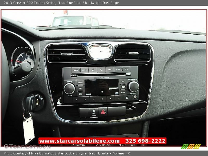 True Blue Pearl / Black/Light Frost Beige 2013 Chrysler 200 Touring Sedan