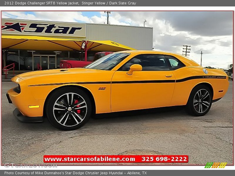 Stinger Yellow / Dark Slate Gray 2012 Dodge Challenger SRT8 Yellow Jacket