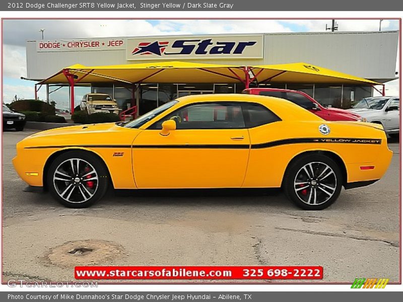 Stinger Yellow / Dark Slate Gray 2012 Dodge Challenger SRT8 Yellow Jacket