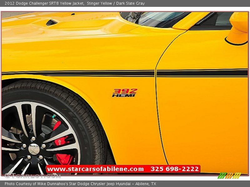 Stinger Yellow / Dark Slate Gray 2012 Dodge Challenger SRT8 Yellow Jacket