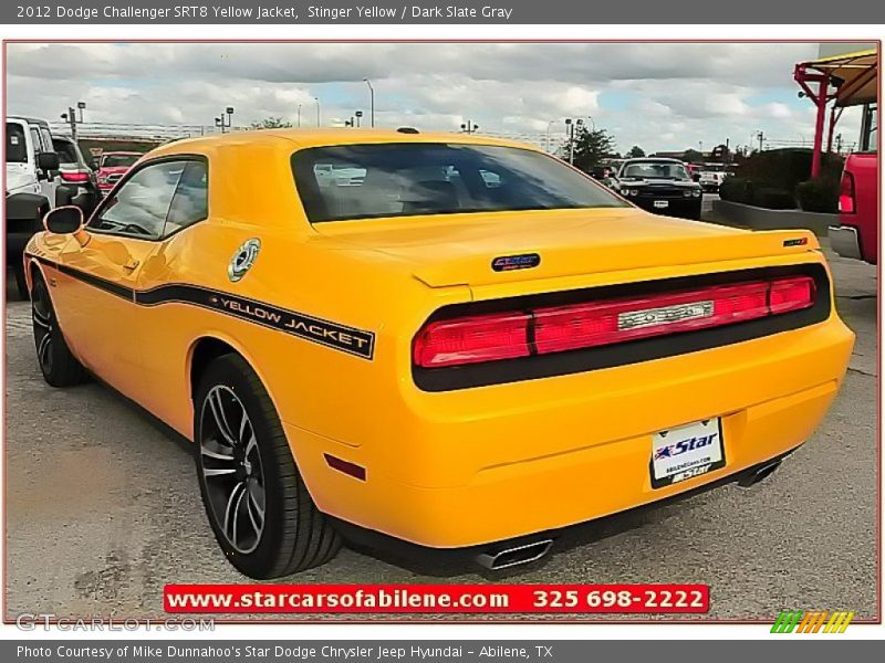 Stinger Yellow / Dark Slate Gray 2012 Dodge Challenger SRT8 Yellow Jacket