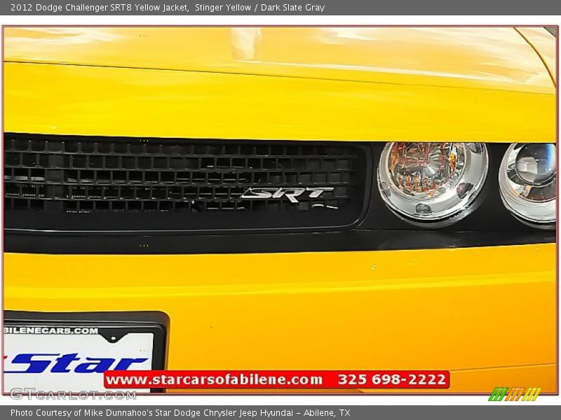 Stinger Yellow / Dark Slate Gray 2012 Dodge Challenger SRT8 Yellow Jacket