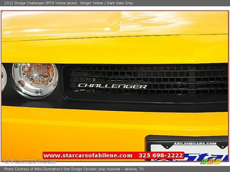 Stinger Yellow / Dark Slate Gray 2012 Dodge Challenger SRT8 Yellow Jacket