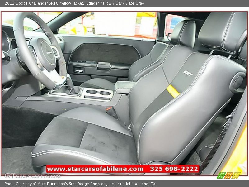 Stinger Yellow / Dark Slate Gray 2012 Dodge Challenger SRT8 Yellow Jacket