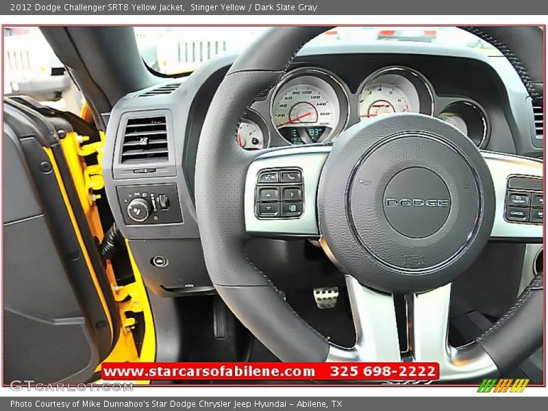 Stinger Yellow / Dark Slate Gray 2012 Dodge Challenger SRT8 Yellow Jacket