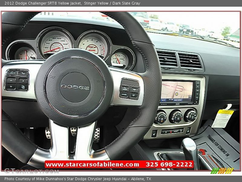 Stinger Yellow / Dark Slate Gray 2012 Dodge Challenger SRT8 Yellow Jacket