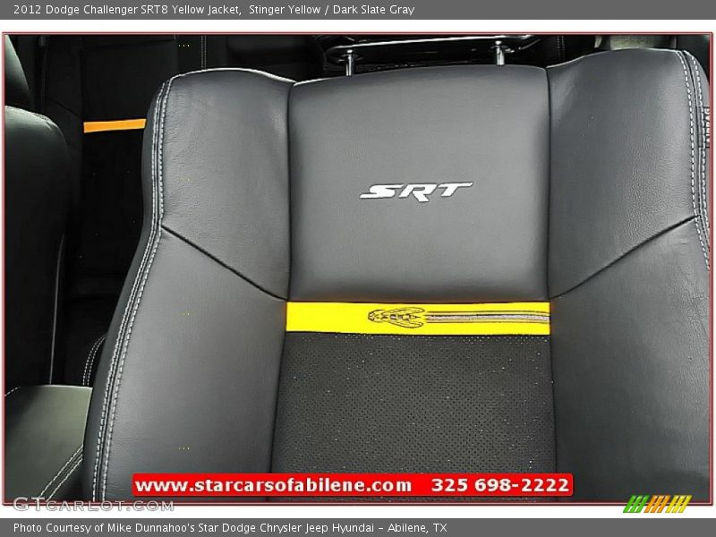 Stinger Yellow / Dark Slate Gray 2012 Dodge Challenger SRT8 Yellow Jacket