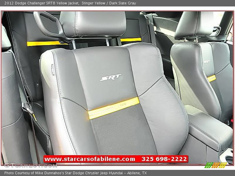 Stinger Yellow / Dark Slate Gray 2012 Dodge Challenger SRT8 Yellow Jacket