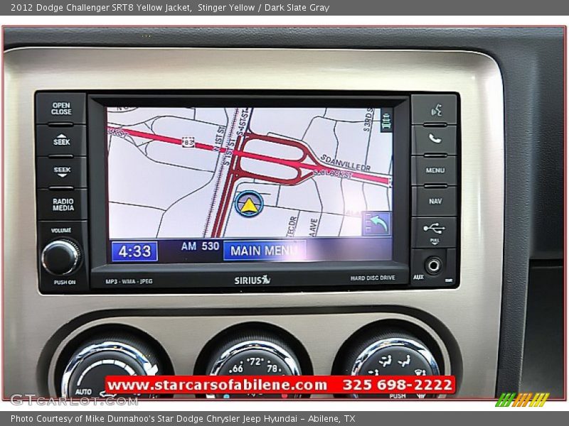 Stinger Yellow / Dark Slate Gray 2012 Dodge Challenger SRT8 Yellow Jacket