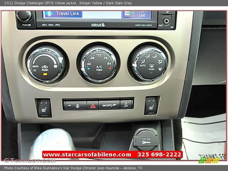Stinger Yellow / Dark Slate Gray 2012 Dodge Challenger SRT8 Yellow Jacket