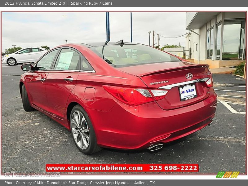 Sparkling Ruby / Camel 2013 Hyundai Sonata Limited 2.0T