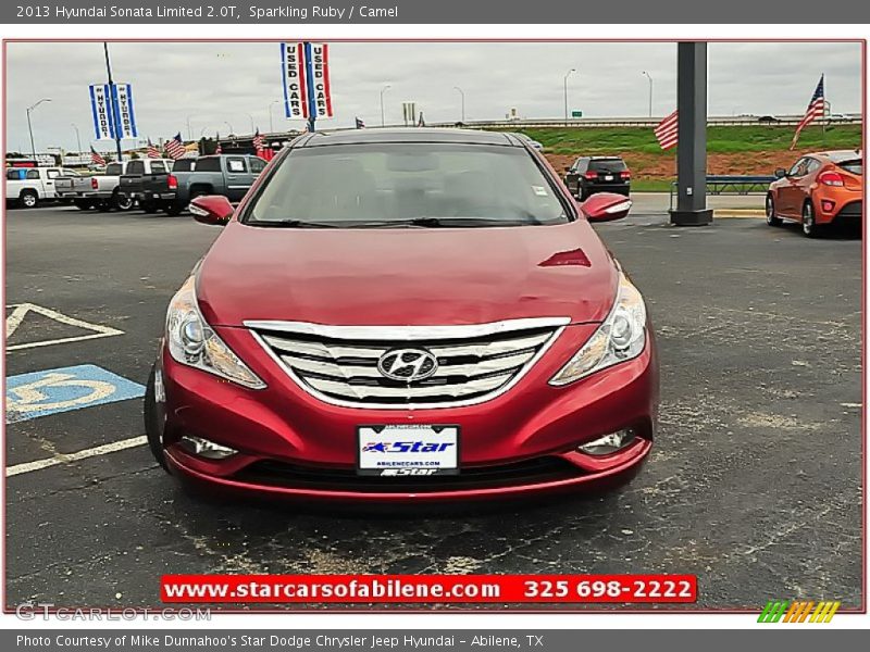 Sparkling Ruby / Camel 2013 Hyundai Sonata Limited 2.0T