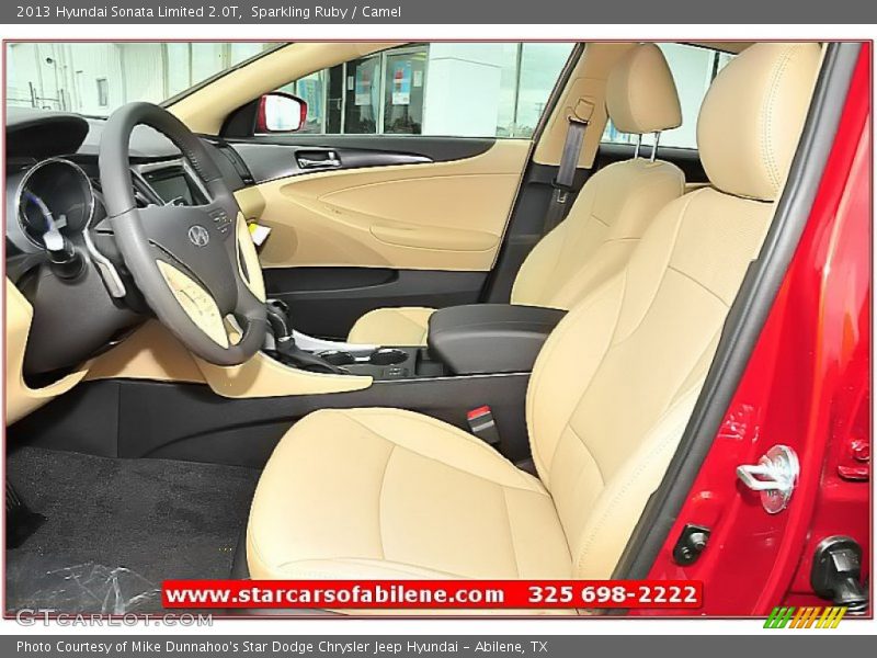 Sparkling Ruby / Camel 2013 Hyundai Sonata Limited 2.0T