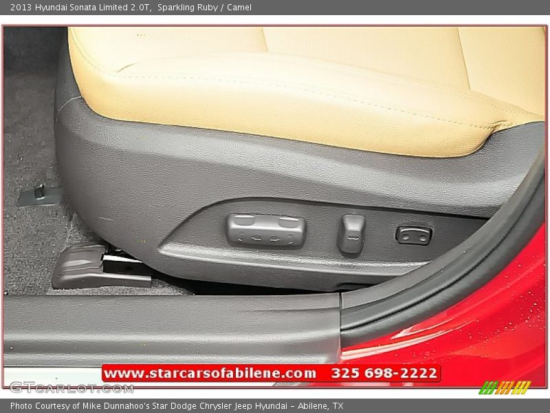 Sparkling Ruby / Camel 2013 Hyundai Sonata Limited 2.0T