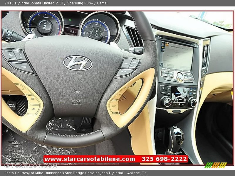 Sparkling Ruby / Camel 2013 Hyundai Sonata Limited 2.0T