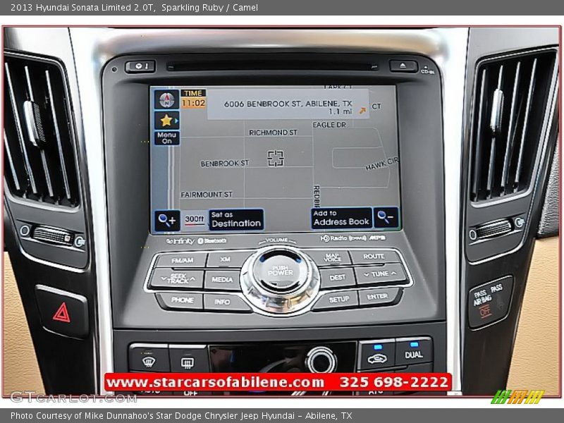 Sparkling Ruby / Camel 2013 Hyundai Sonata Limited 2.0T