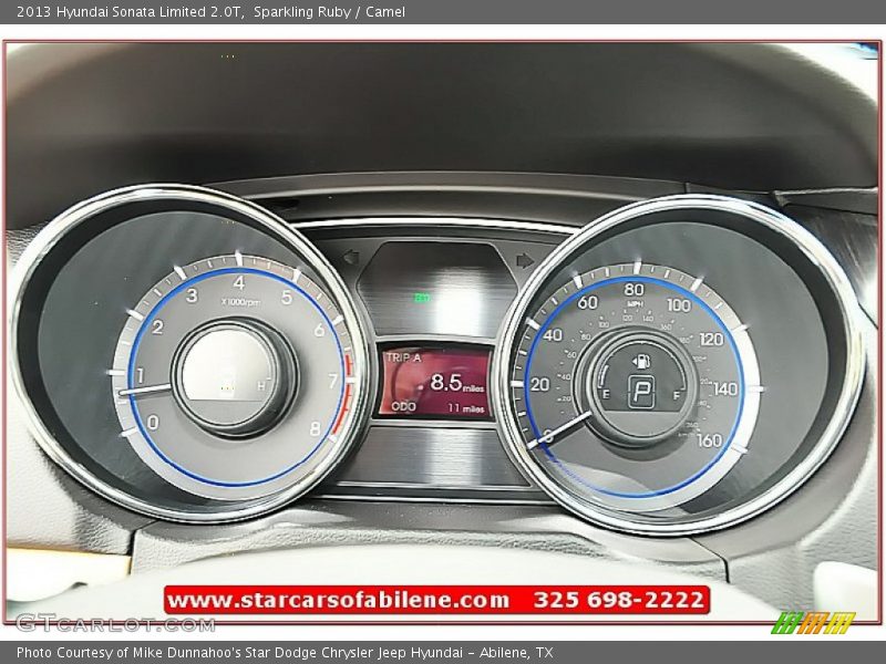 Sparkling Ruby / Camel 2013 Hyundai Sonata Limited 2.0T