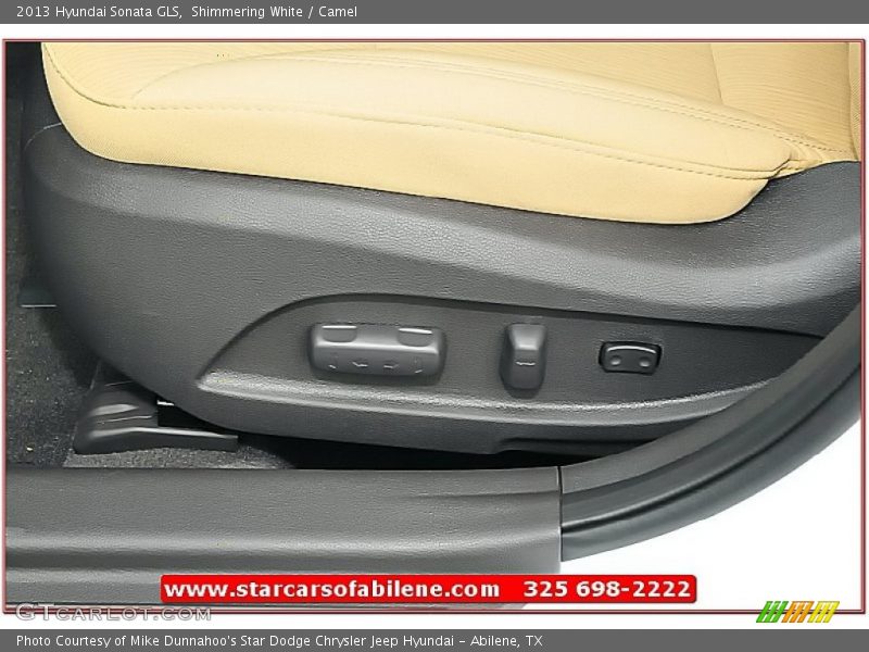 Shimmering White / Camel 2013 Hyundai Sonata GLS