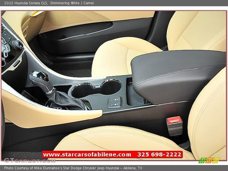 Shimmering White / Camel 2013 Hyundai Sonata GLS