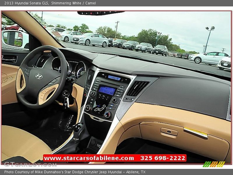 Shimmering White / Camel 2013 Hyundai Sonata GLS