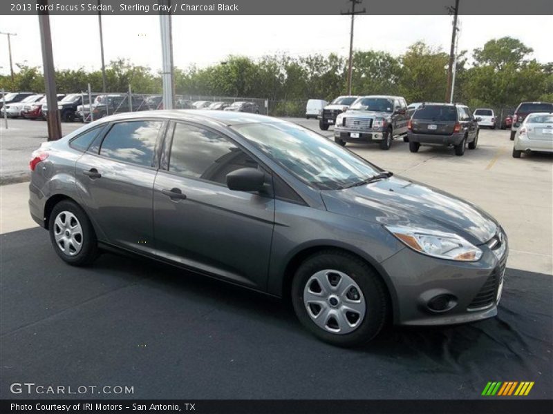 Sterling Gray / Charcoal Black 2013 Ford Focus S Sedan