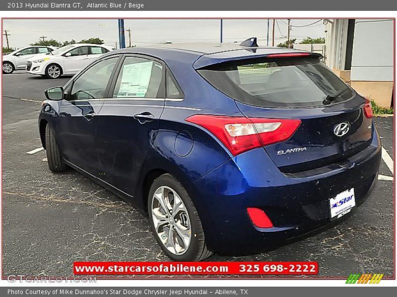 Atlantic Blue / Beige 2013 Hyundai Elantra GT