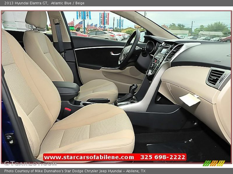 Atlantic Blue / Beige 2013 Hyundai Elantra GT