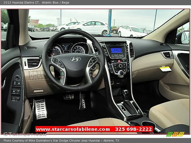 Atlantic Blue / Beige 2013 Hyundai Elantra GT