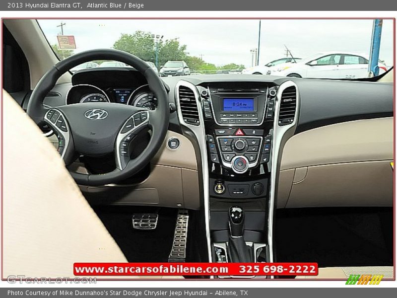 Atlantic Blue / Beige 2013 Hyundai Elantra GT