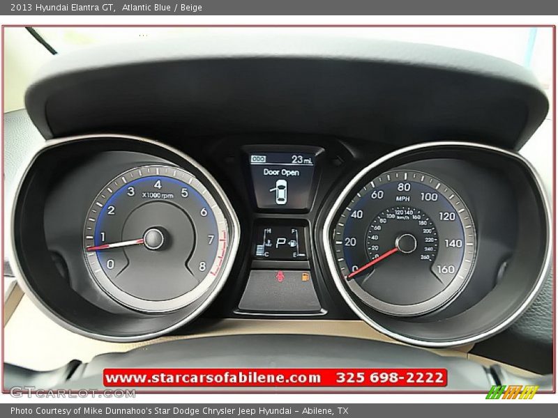 Atlantic Blue / Beige 2013 Hyundai Elantra GT