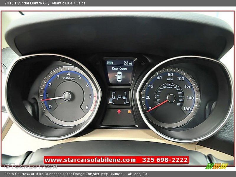 Atlantic Blue / Beige 2013 Hyundai Elantra GT