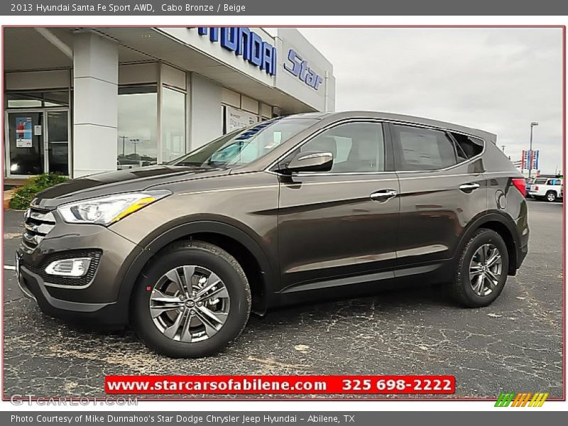 Cabo Bronze / Beige 2013 Hyundai Santa Fe Sport AWD